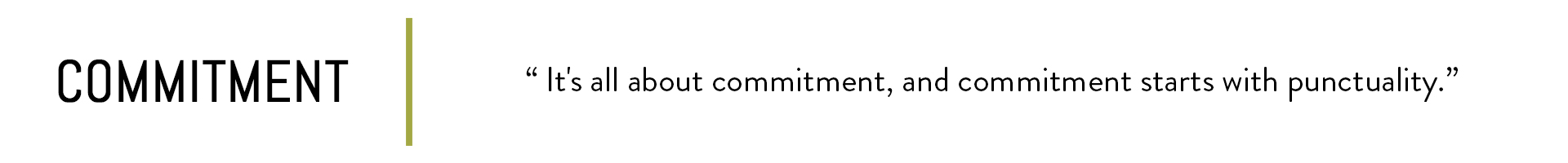 Commitment